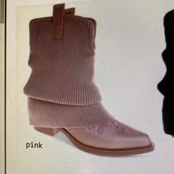 🎅Holiday Sale🎅 Darling Slouchy Mini🤠Cowboy Boots Blush/Pink NIB - Picture 4 of 15